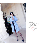 AOOKDRESS belt women's autumn and winter clothes new ladies' long woolen coat windbreaker coat