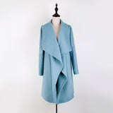 AOOKDRESS belt women's autumn and winter clothes new ladies' long woolen coat windbreaker coat