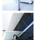 AOOKDRESS summer dress new style elegant temperament sexy fork holiday long skirt long-sleeved chiffon dress 1909