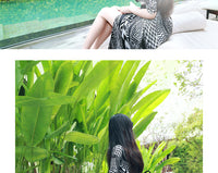 AOOKDRESS summer dress new Thai chiffon cardigan seaside holiday dress sexy temperament split beach dress