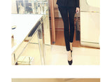 AOOKDRESS spring new women's fashion Joker lace pencil feet pants slim slim tight bottom long pants