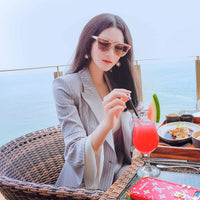 AOOKDRESS summer new professional women's pants suit Korean commuter temperament OL striped small suit was thin and long pants women