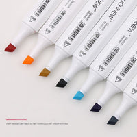 TOUCHNEW 40 Colors Markers Pen Oily Alcohol Painting Manga Dual Headed Art Sketch Marker Set Stationery Pen For School Drawing