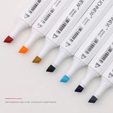 TOUCHNEW 40 Colors Markers Pen Oily Alcohol Painting Manga Dual Headed Art Sketch Marker Set Stationery Pen For School Drawing