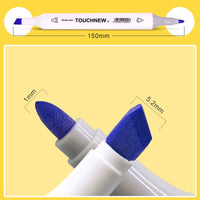 TOUCHNEW 6-80 Colors Soft Brush Markers Pen Dual tips Alcohol