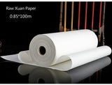 AOOKMIYA  Thicken Chinese Rolling Xuan Paper 100m Chinese Raw Rice Paper Student Adult Brush Calligraphy Ink Painting Paper Rijstpapier