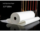 AOOKMIYA  Thicken Chinese Rolling Xuan Paper 100m Chinese Raw Rice Paper Student Adult Brush Calligraphy Ink Painting Paper Rijstpapier