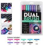 Tombow ABT Dual Brush Pen Art Markers Calligraphy Drawing Pen Set Bright Blendable Brush Fine Tip Watercolor lettering