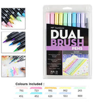 Tombow ABT Dual Brush Pen Art Markers Calligraphy Drawing Pen Set Bright Blendable Brush Fine Tip Watercolor lettering