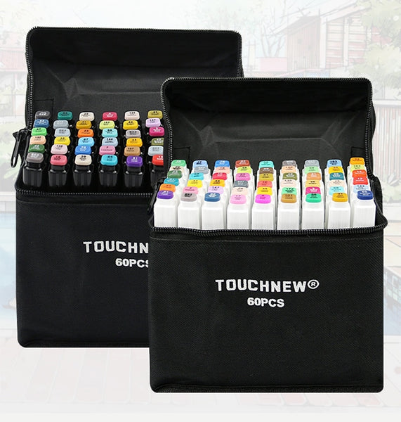 Touchfive Alcohol Based Markers 30/40/60/80/168 Color Art Markers Set Cheap  Sketch Marker