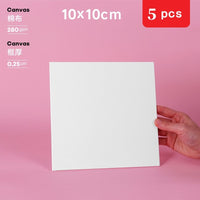 Various size oil painting board white blank square artist canvas oil painting board acrylic paint oil canvas board art supplies