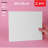 Various size oil painting board white blank square artist canvas oil painting board acrylic paint oil canvas board art supplies