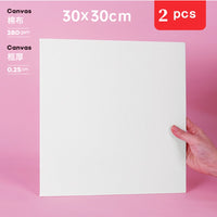 Various size oil painting board white blank square artist canvas oil painting board acrylic paint oil canvas board art supplies