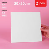 Various size oil painting board white blank square artist canvas oil painting board acrylic paint oil canvas board art supplies