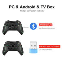 AOOKGAME Wireless Gamepad For PS3/IOS/Android Phone/PC/TV Box Joystick 2.4G USB PC Game Controller For Xiaomi Smart Phone Accessories