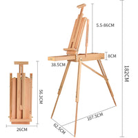 AOOKMIYA  Women Painting Easel Caballete De Pintura Portable Folding Artist Oil Painting Sketch Easel Stand Wooden Chevalet Art Supplies