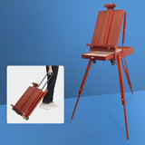 AOOKMIYA  Wooden Easel Caballete De Pintura Portable Easel Box Painting Artist Sketch Oil Painting Stand Wood Pull Rod Easel Art Supplies