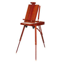 AOOKMIYA  Wooden Easel Caballete De Pintura Portable Easel Box Painting Artist Sketch Oil Painting Stand Wood Pull Rod Easel Art Supplies