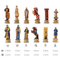 Xadrez temático personagem apenas peças de xadrez, sem tabuleiro de xadrez, quebra-cabeça jogos de xadrez na mesa, vários temas de luxo knight wars