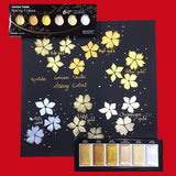 ZIG Kuretake GANSAI TAMBI Starry/Pearl/Gem Colors Solid Paints Metallic Gold Watercolor Pigment For Drawing Art Supplies