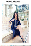 Aookdress spring new Korean temperament two piece suit with hip strap dress medium length windbreaker coat female