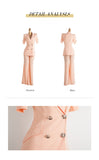 AOOKDRESS New Spring/Summer Women's Small Suit Set Stylish Suit Falling Wide-Legged Pants Show Slim Two-Piece Set