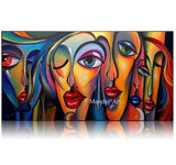 100% Hand painted Textur oil painting abstract Canvas painting Famous artist Picasso Guernica art picture decoration painting