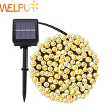 Solar String Lamps For Garden Waterproof Outdoor Lighting 5M 7M 12M 22M 6V Christmas Xmas Holiday Decoration Fairy Solar Battery