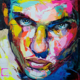 Nielly Francoise Art Work Hand-painted Oil Wall Moonlight Face Art Women Home Decoration Modern Abstract Oil Painting on Canvas