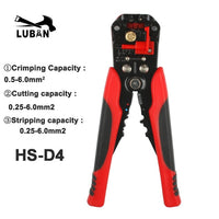 HS-D1 D4 D5 24-10 0.2-6.0 wire stripper Multifunctional automatic stripping pliers Cable wire Strippers Crimping tools Cutting