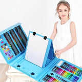 176PCS Kids Gift Creative Painting Graffiti Paint Brush Set Fashion Children Daily Entertainment Toy Art Sets With Easel