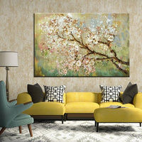 Mintura Hand Painted Flowers Tree Draw Morden Oil Painting On Canvas Pop Art Posters Wall Pictures For Live Room Home Decoration