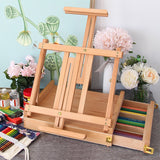 Portable Sketchbook for The Artist Easel Painting Box Wooden Stand Easel for Drawing Oil Paint Table Painting Art Supplies Easel