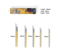 Miya Himi 3pcs/5pcs kids artists Paint Brushes Set for Acrylic Oil Watercolor Face & Body Gouache Painting with Hog Hairs