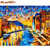 GATYZTORY Paint By Numbers For Adults Children HandPainted Street Scenic Oil Painting Home Decor Acrylic Painting