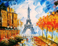 GATYZTORY Paint By Numbers For Adults Children HandPainted Street Scenic Oil Painting Home Decor Acrylic Painting