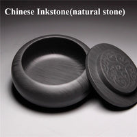 Chinese 4 Treasures Inkstone Natural Stone Inkslab For Calligraphy And Painting Student Inkslab She Yan Tai