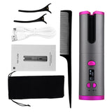 Internet star Automatic Hair Curling Roller Unbound Cordless Hair Curler Ceramic Professional Rechargeable Curling Iron Auto Hair Waver Roller