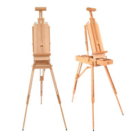 Portable Folding Durable French Table Easel Wooden Stand for Drawing Oil Paints Sketch Box Tripod Painting Easel for The Artist