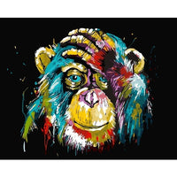 GATYZTORY 60x75cm Frame Diy Oil Digital Painting By Bumbers Kits Animal Abstract Acrylic Paint By numbers For Adults Home Decors