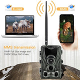 Suntekcam 4G Hunting Trail Cam FTP SMTP MMS 20MP 1080P HC801LTE Wireless Cellular Wildlife Cameras  0.3s  Hunting Cam IP65