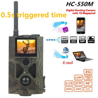 2G SMS SMTP Trail Camera Photo Traps Cellular Mobile Hunting Wildlife Cameras HC550M Wireless Surveillance Cams