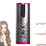 Auto Rotating Curling LED Display Temperature Wireless Automatic Curling Iron Hair Curler LCD Curly Hair Machine