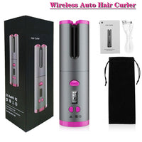 Auto Ceramic Hair Curler Wireless Curling Iron Hair Waver Tongs Curling Wand Air Curler USB Cordless Crimping Hair Iron Curler