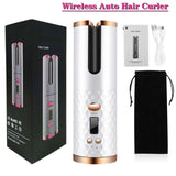 Auto Ceramic Hair Curler Wireless Curling Iron Hair Waver Tongs Curling Wand Air Curler USB Cordless Crimping Hair Iron Curler