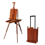 Travel Portable Easel Beech Wood Drawing Easel Painting Easel For Artist Wooden Art Easel With Wheels