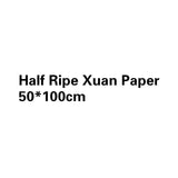 Pure Xuan Paper Chinese Calligraphy Painting Special Raw Xuan Paper 100sheet Thicken Chinese Calligraphy Half Ripe Rice Paper