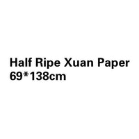 Pure Xuan Paper Chinese Calligraphy Painting Special Raw Xuan Paper 100sheet Thicken Chinese Calligraphy Half Ripe Rice Paper