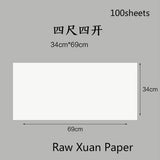 Chinese Rice Paper Thicken Raw Xuan Papers Painting Calligraphy Half Ripe Rice Papers Rijstpapier Carta Di Riso Shoji Paper