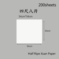 Chinese Rice Paper Thicken Raw Xuan Papers Painting Calligraphy Half Ripe Rice Papers Rijstpapier Carta Di Riso Shoji Paper